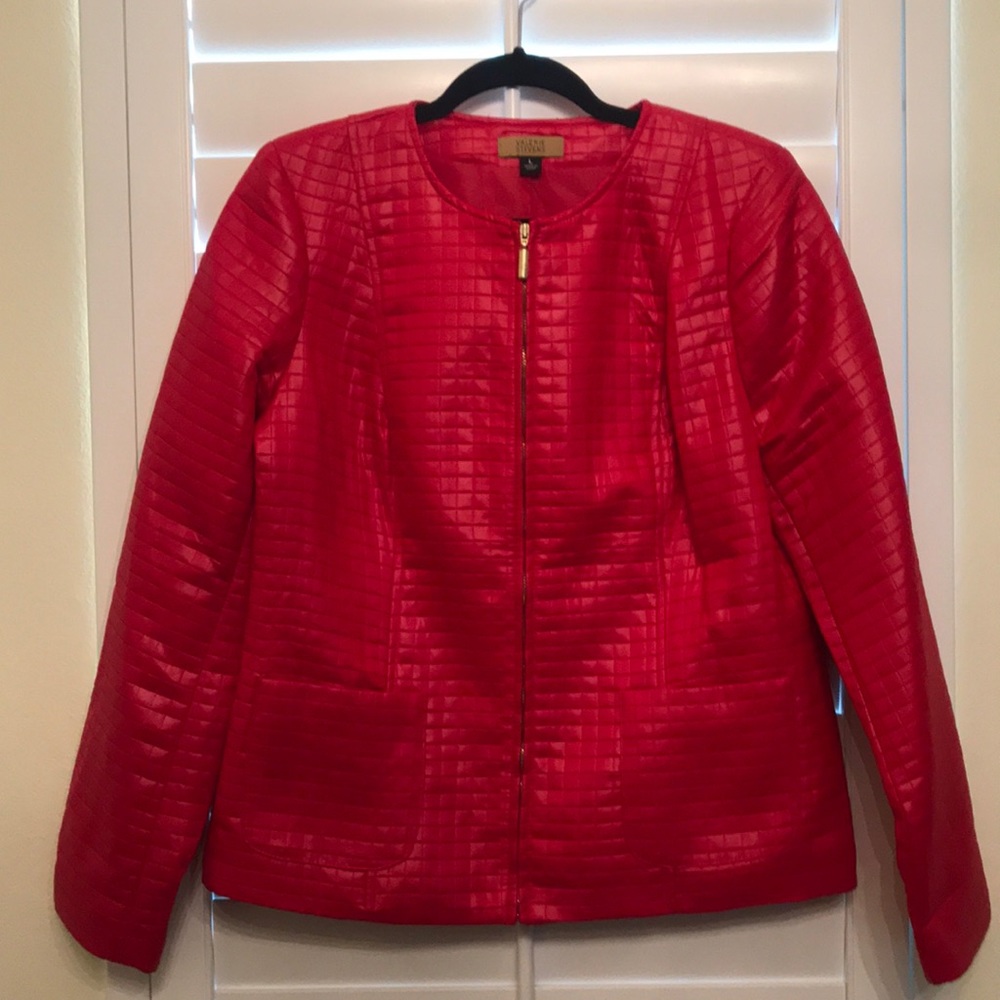 Valerie Stevens Red Jacket Size L